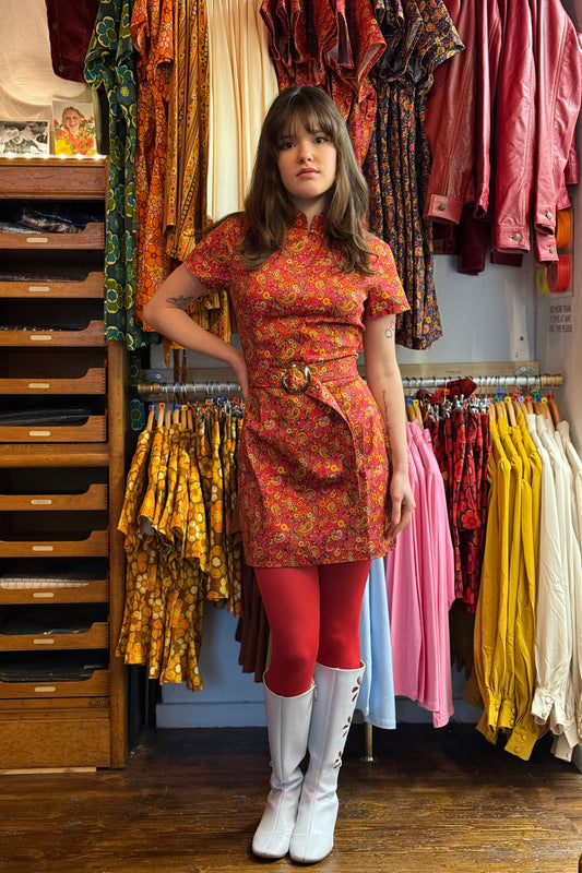 Exclusive 'Lulu' Paisley Daze Pink - Dress