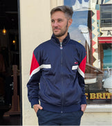 Archive Inspired Albarn Navy / Red / Gardenia - Track Top