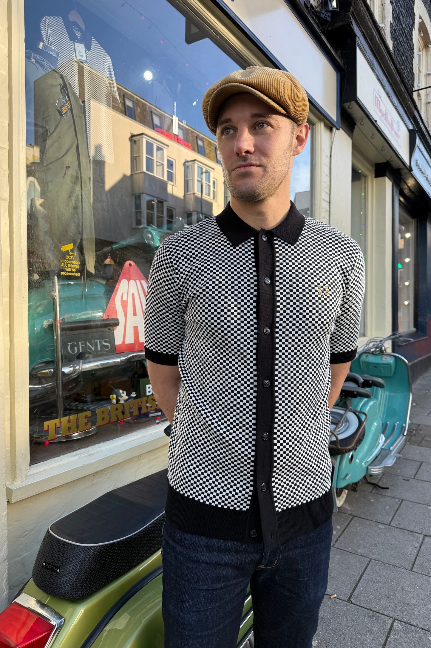 K2311 Chequerboard Button Through - Shirt