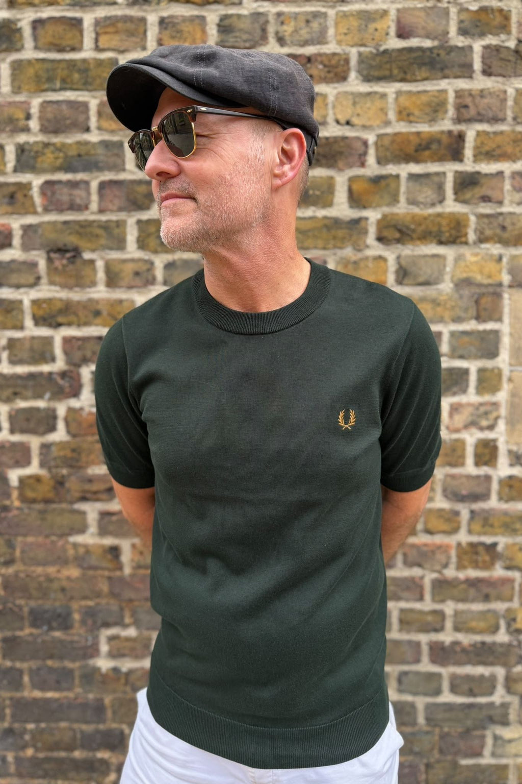 K2322 Night Green Staple - Knitted T-shirt