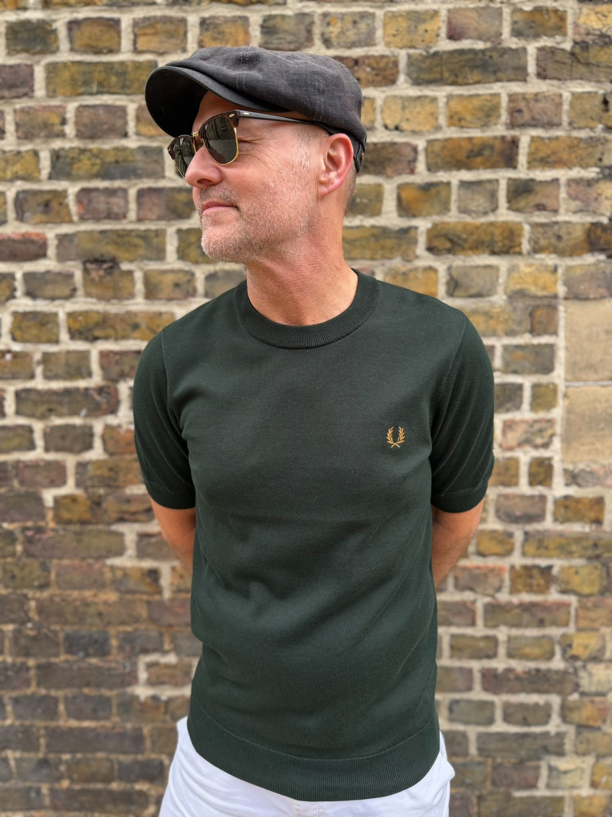 K2322 Night Green Staple - Knitted T-shirt