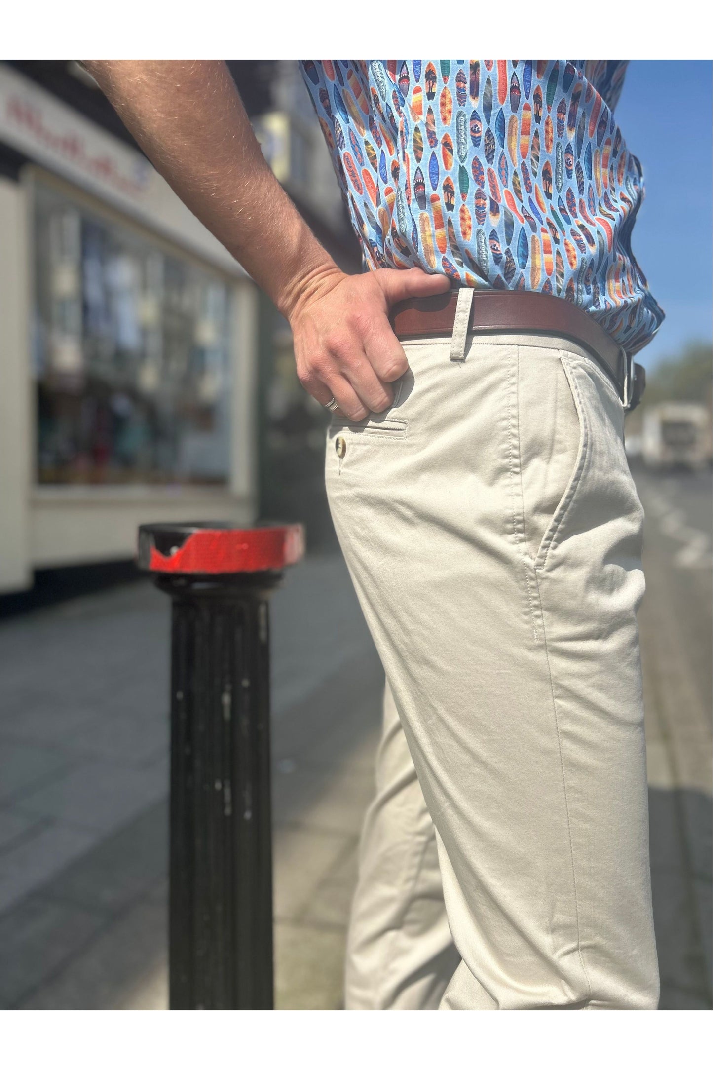 Signature Slim Stretch Chino 030 Putty - Trouser