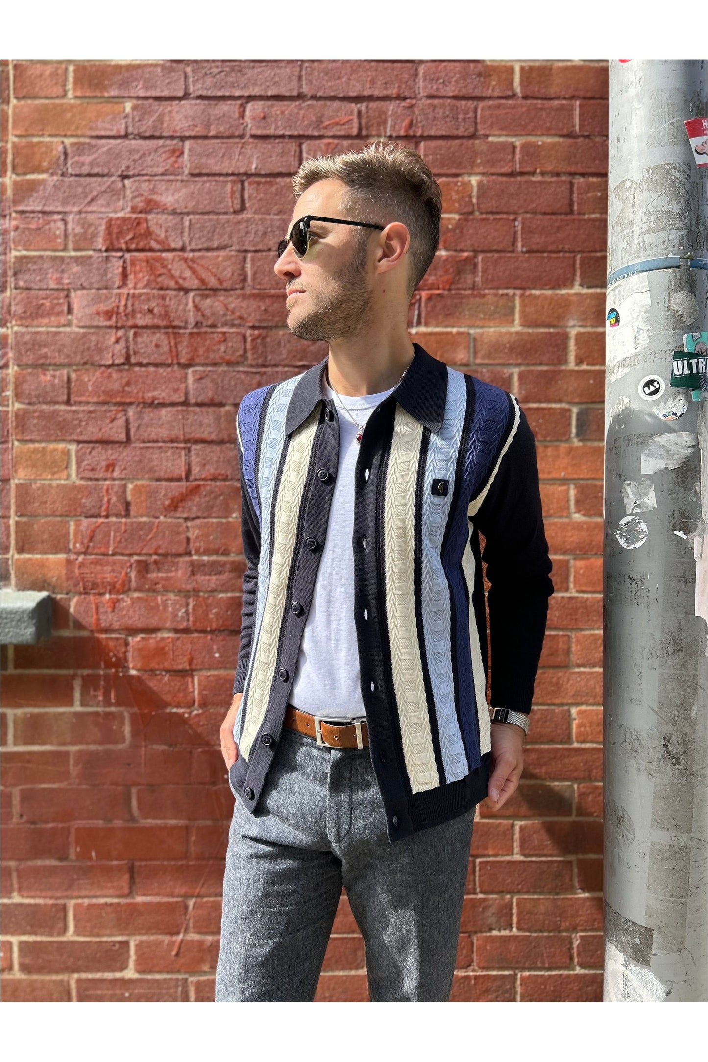 Pedro Navy - Polo Knit