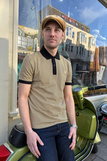 M2661 Cross Print Black - Polo