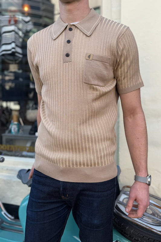 Dimitri Sandstone - Polo Knit