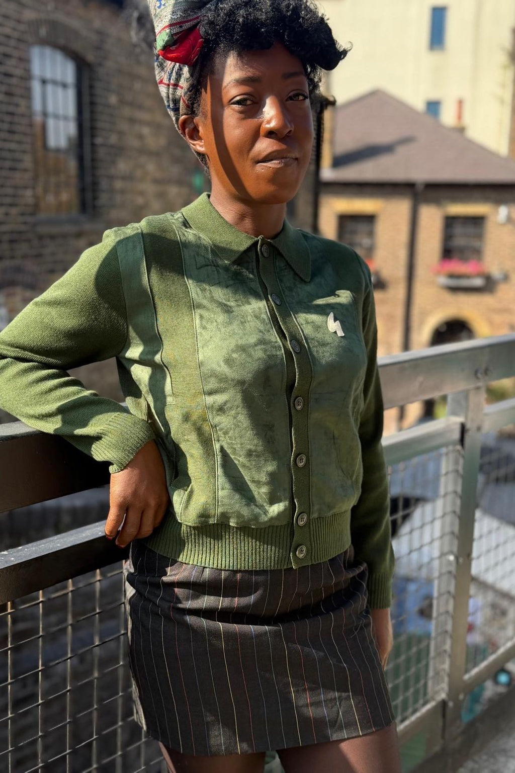 Rita Forest Button Through - Cardi
