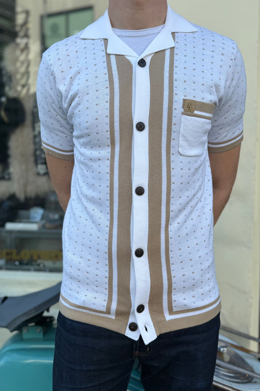 Reilly White - Polo Knit