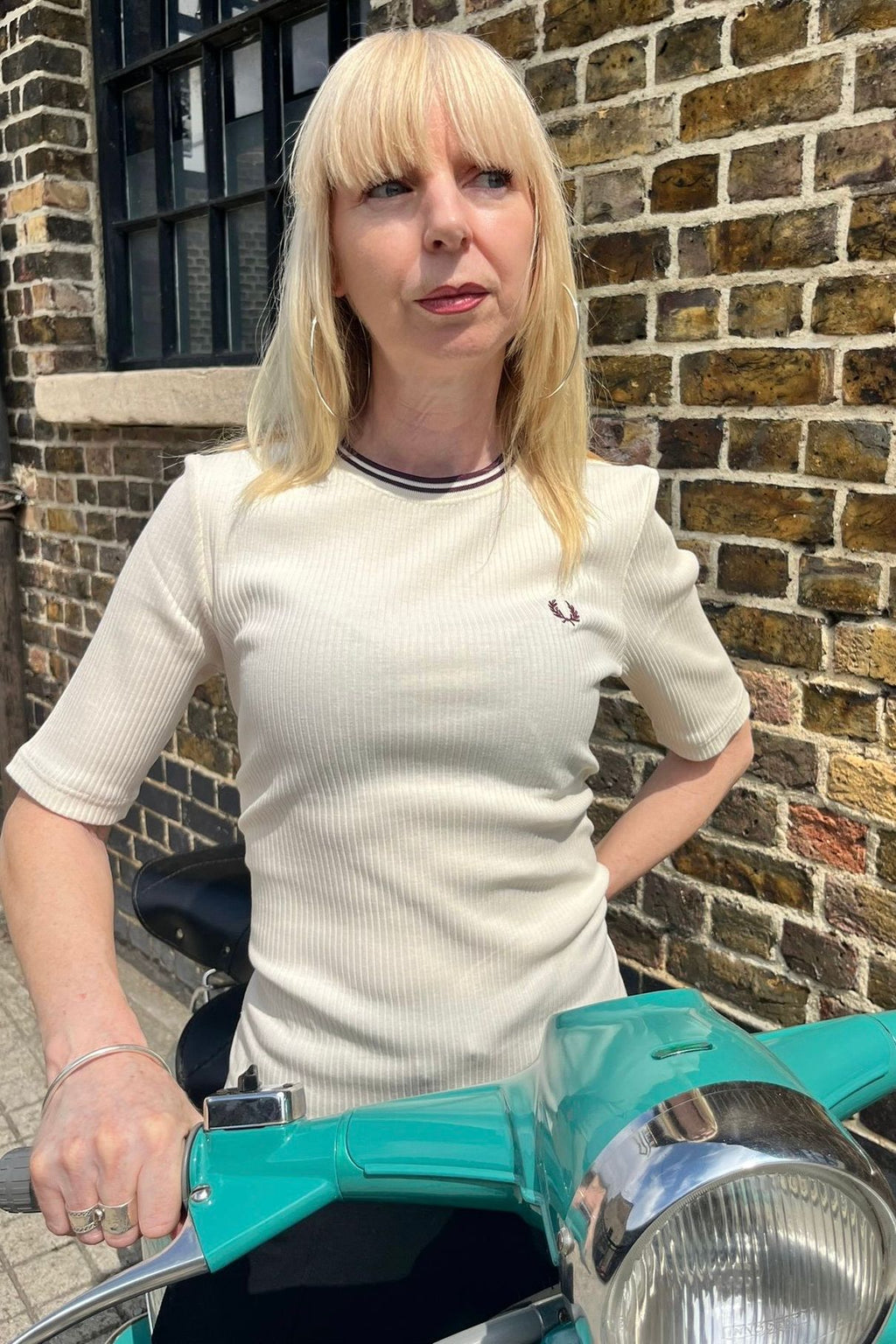 G3165 Ribbed Ecru - T-Shirt