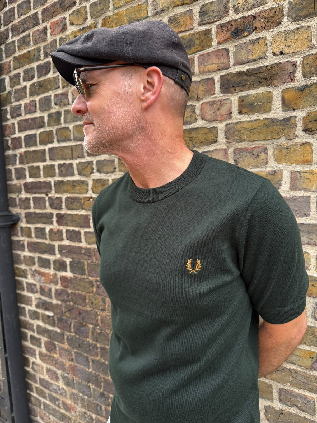 K2322 Night Green Staple - Knitted T-shirt