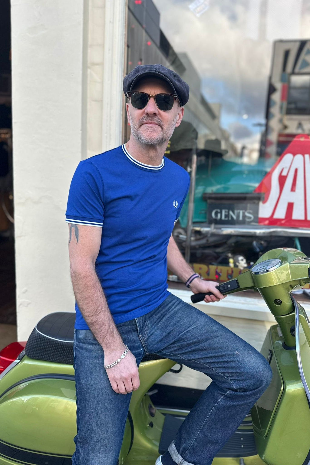 M1588v Twin Tipped Soho Blue / Snow White - T-Shirt
