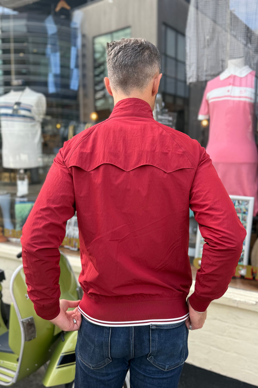 J2321 Crinkle Harrington Burnt Red - Jacket