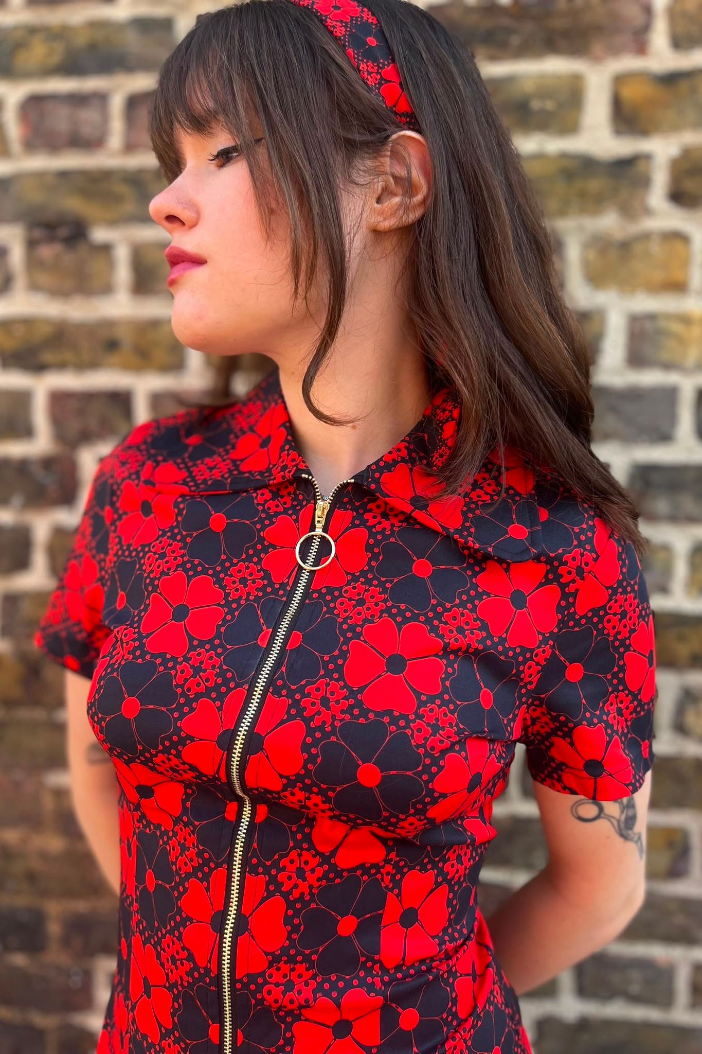 Dolly Red & Black- Scarf