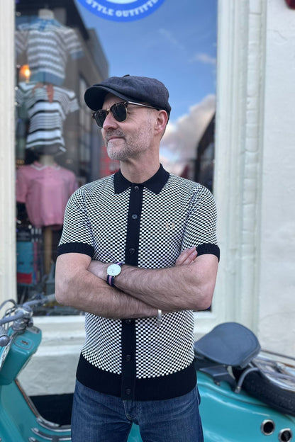 K2311 Chequerboard Button Through - Shirt