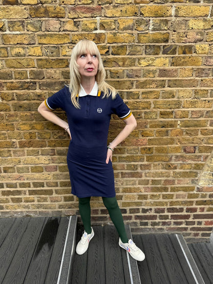 Gianna Maritime Blue / Gardenia - Polo Dress