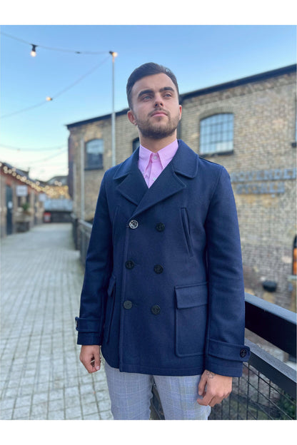 Classic Mariner Navy Peacoat - Jacket