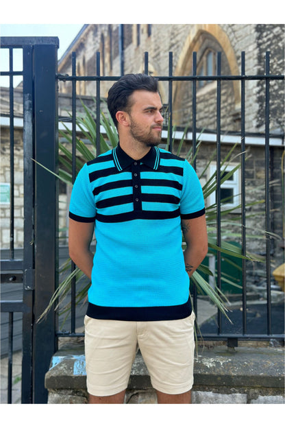 Hall Fine Gauge Waffle Knit - Polo