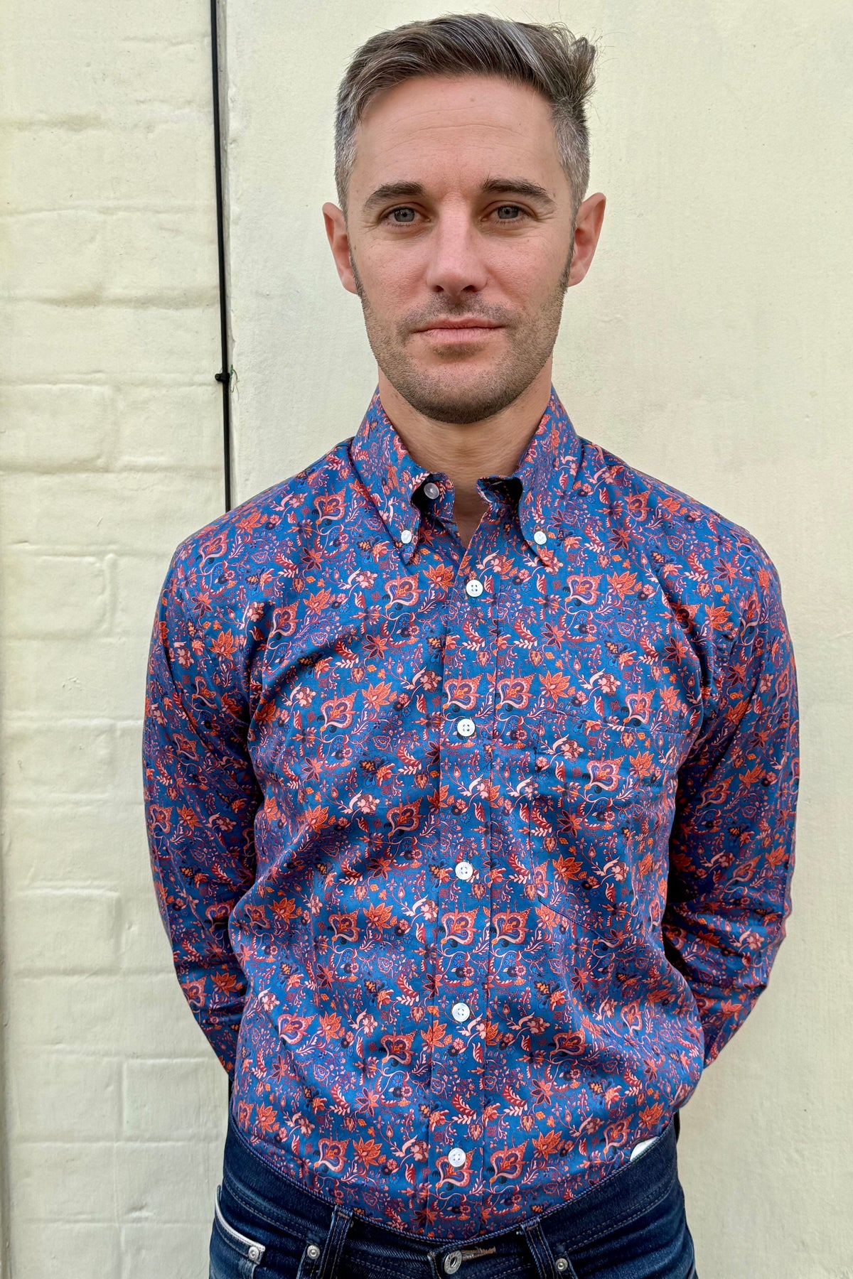 Floral 22 Blue Floral - Shirt