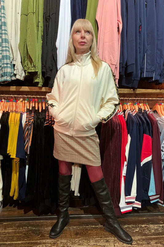 J9100 Taped Sleeve Ecru - Track Jacket