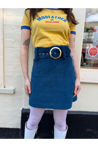 Exclusive 'Cher' Corduroy Navy - Skirt