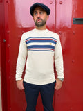 Liam Stripe Cream - Knit