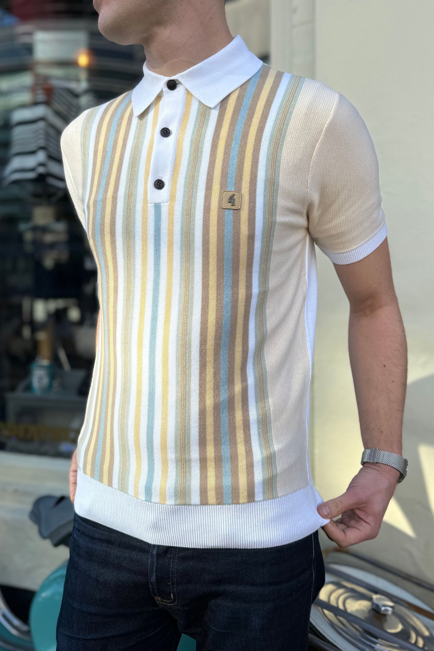 Jed White S/S - Polo Knit