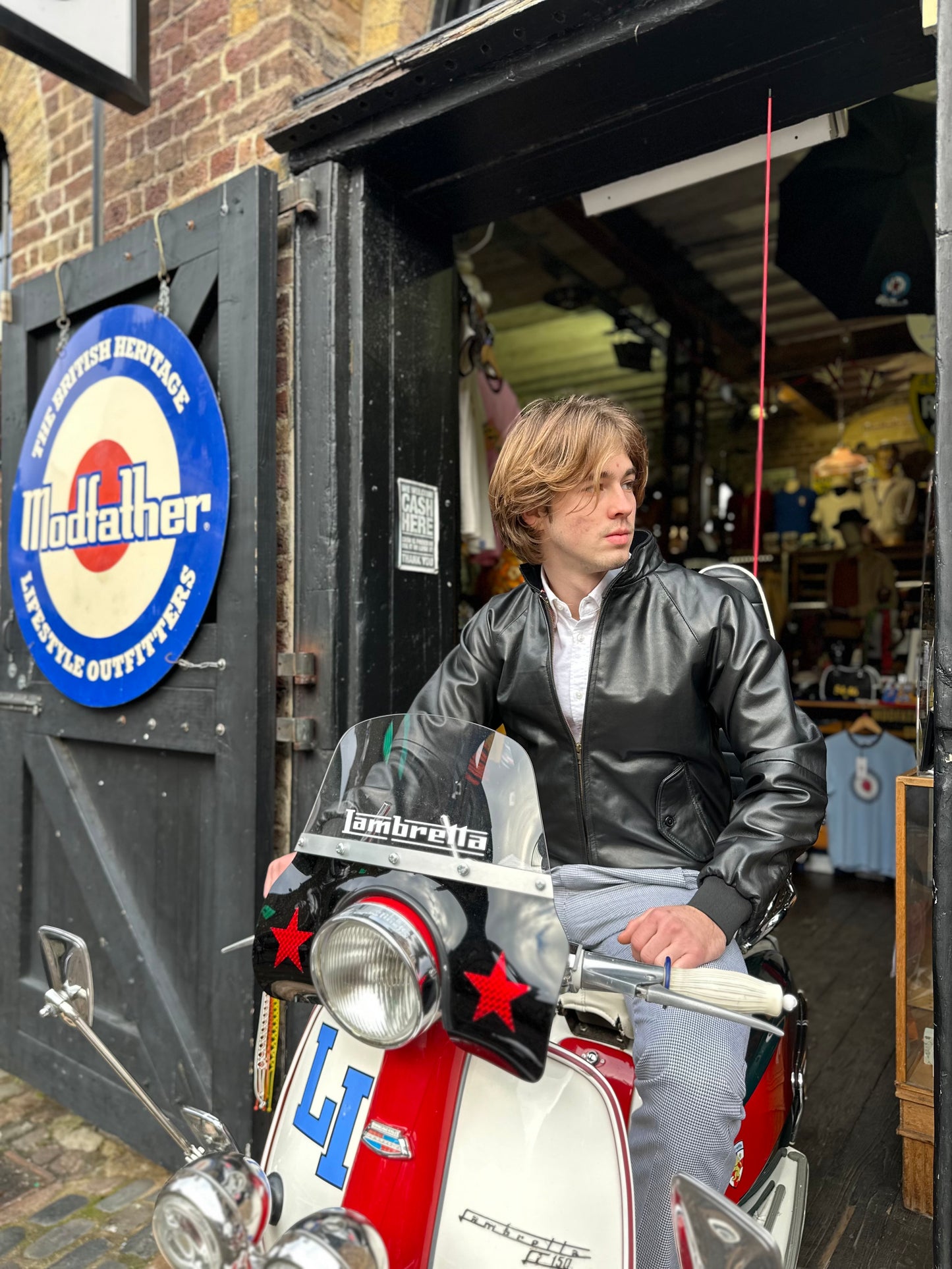 Men’s Leather Classic Black - Harrington Jacket