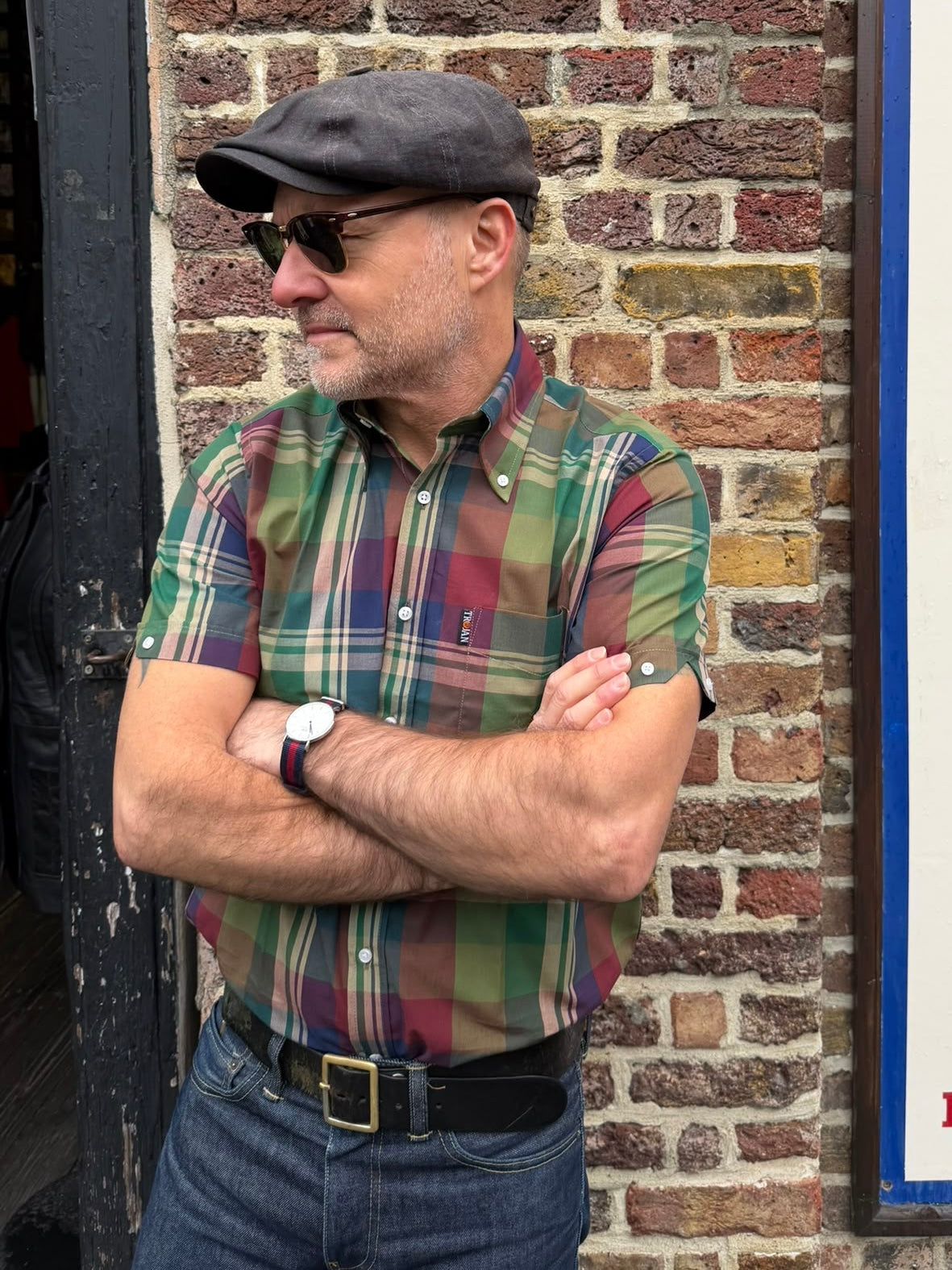 Large Army Tartan Check- Shirt