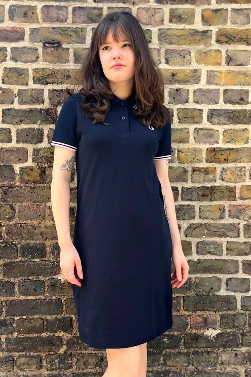 D3600 Twin Tipped Navy/Iced Pink - Dress