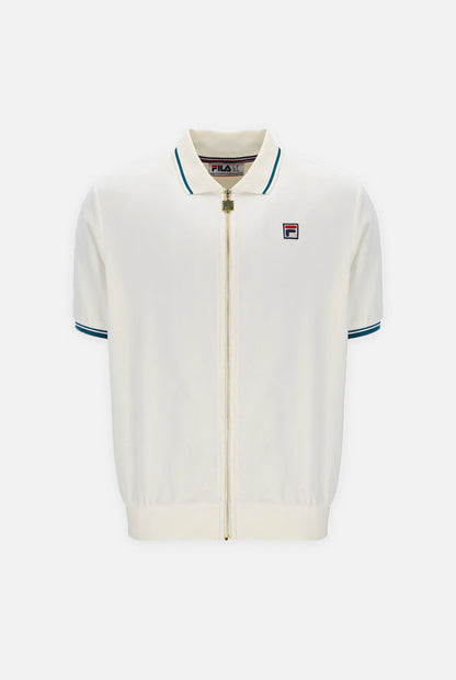 Terry Velour Gardenia / Deep Lagoon - Polo