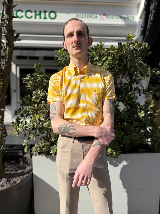 Frazer Pineapple Gingham Seersucker S/S - Shirt