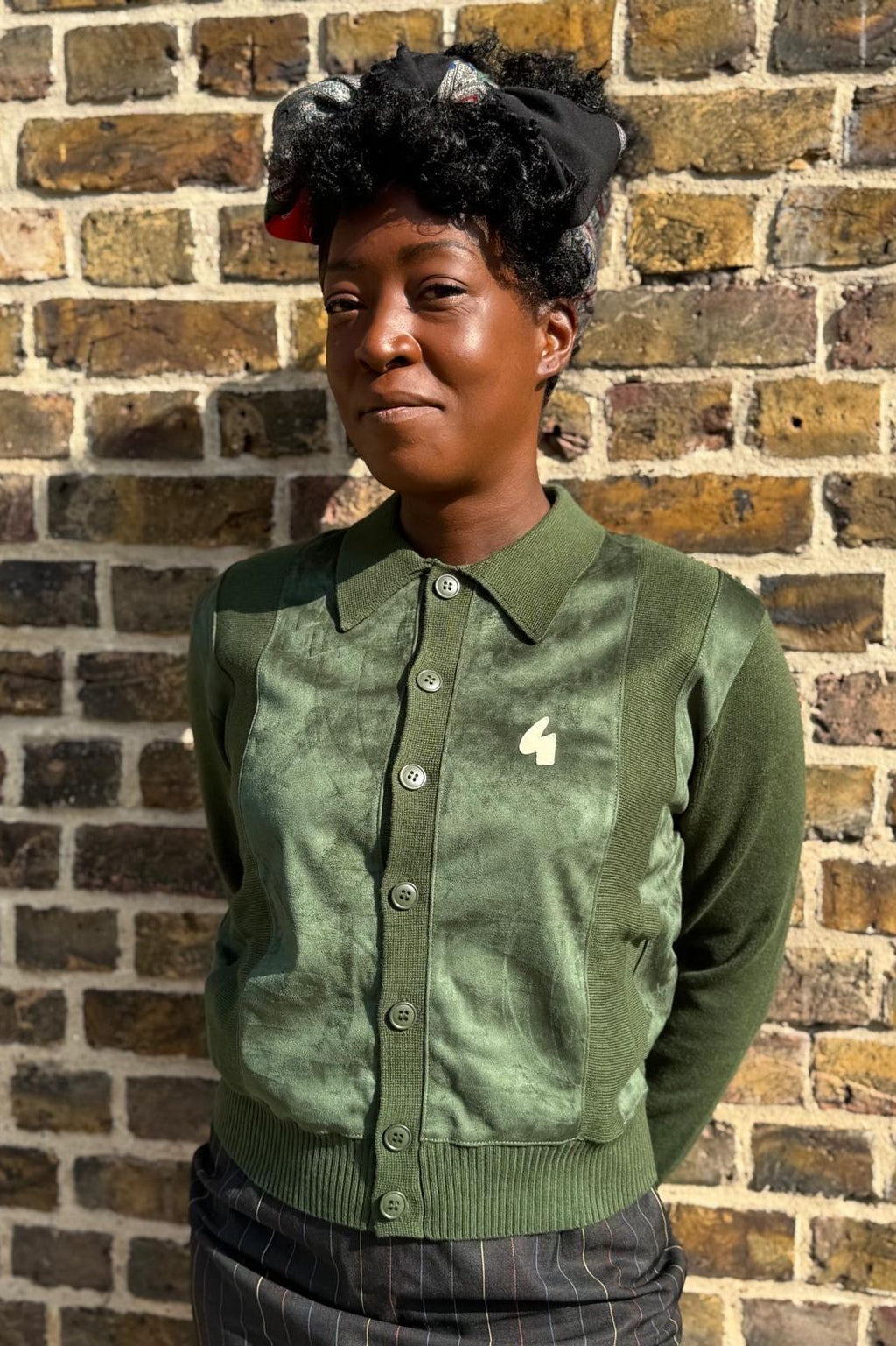 Rita Forest Button Through - Cardi