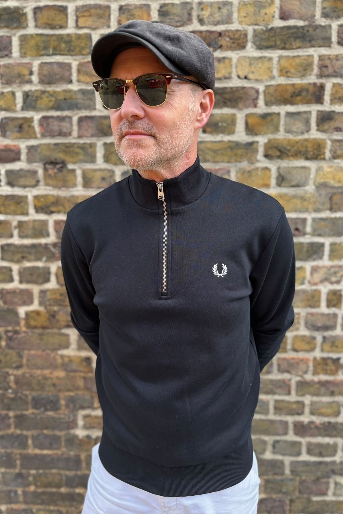 M3574 Half Zip Black - Sweatshirt