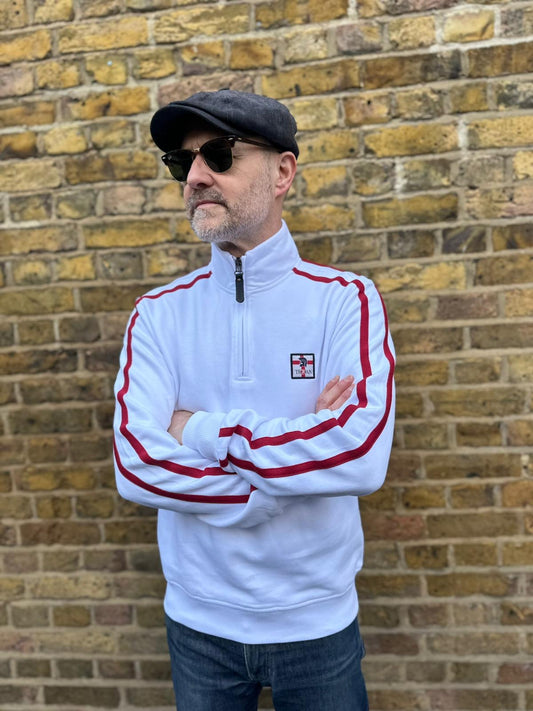 Quarter Zip White St George - Sweatshirt