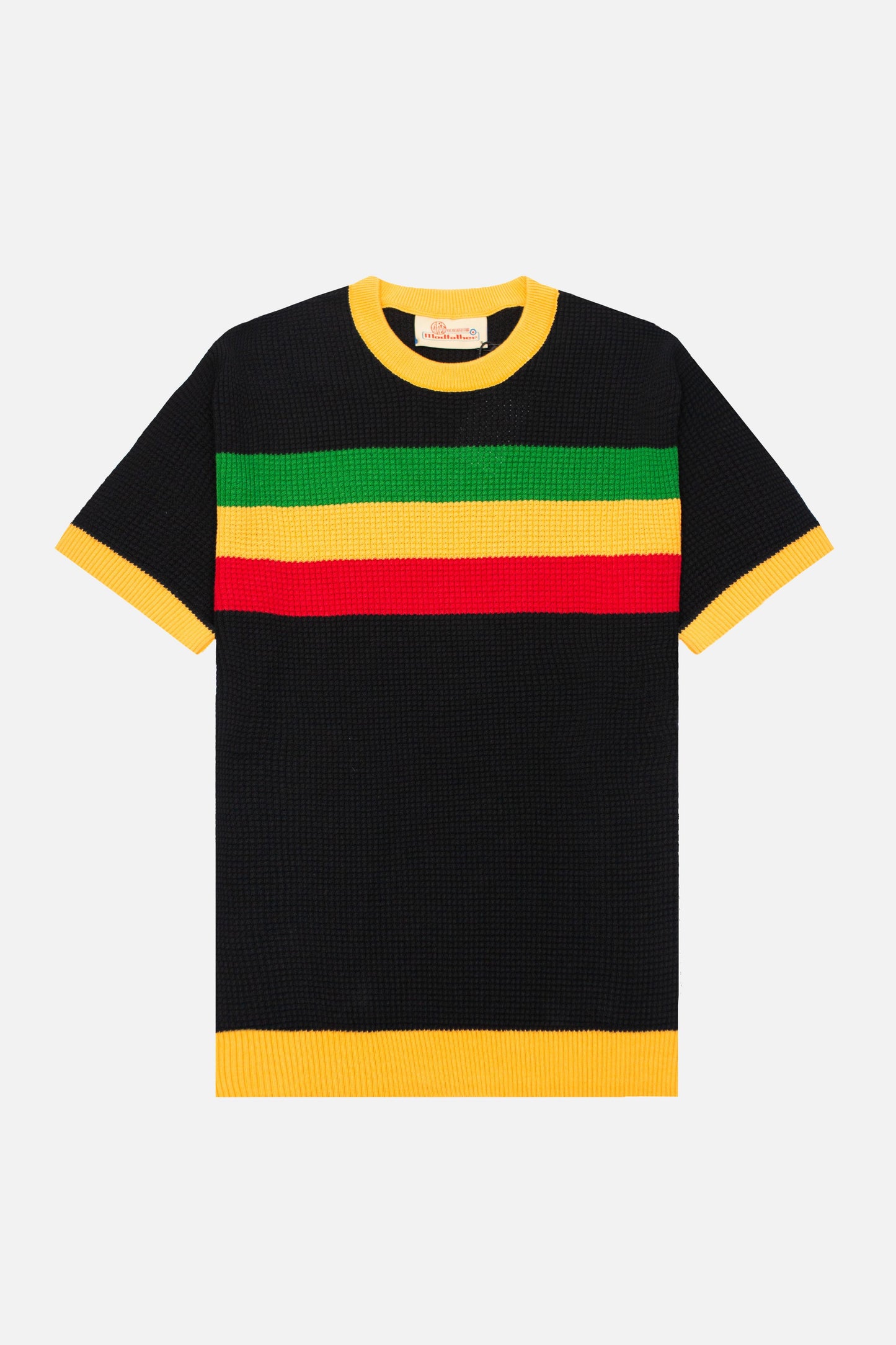 Goldhawk Heron Jet Black / Green / Amber - Knit