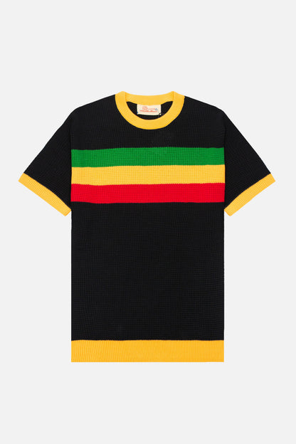 Goldhawk Heron Jet Black / Green / Amber - Knit