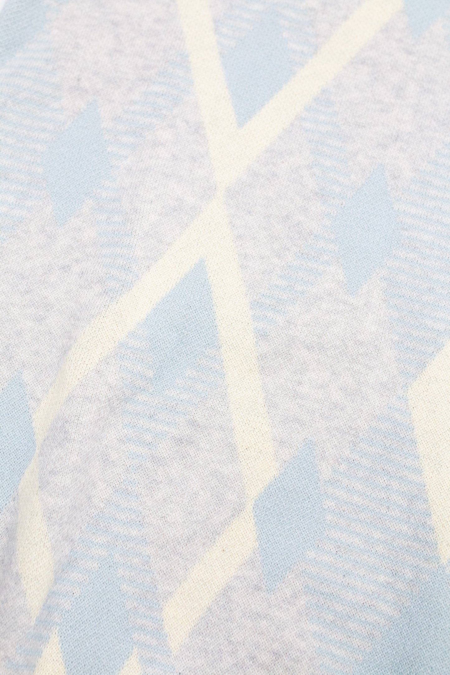 Archive Cotton Argyle V Neck Light Grey - Jumper