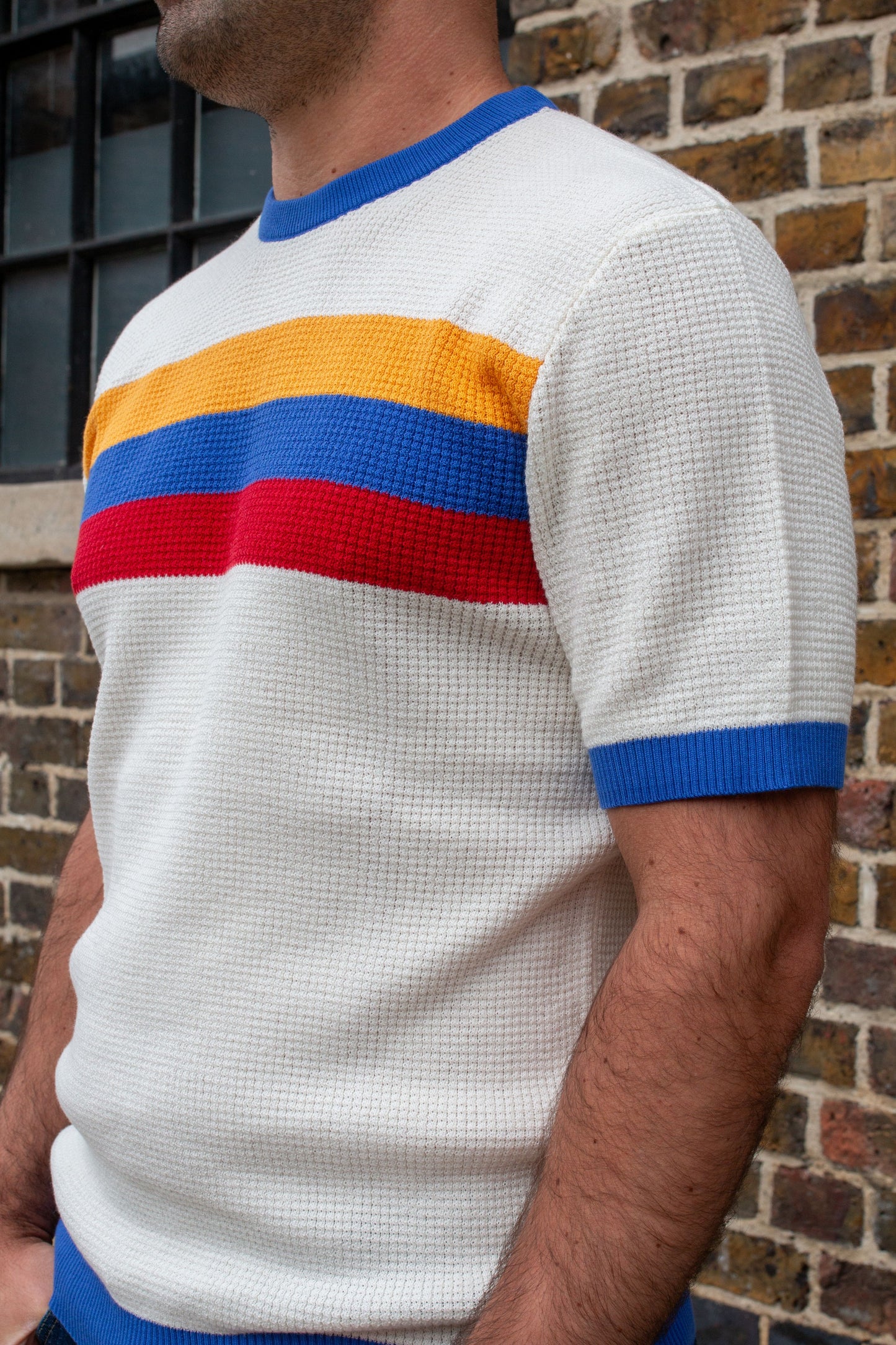 Goldhawk Scifo Off-White / Blue - Knit