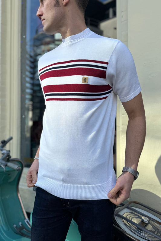 Liam White S/S - Crew Neck Knit