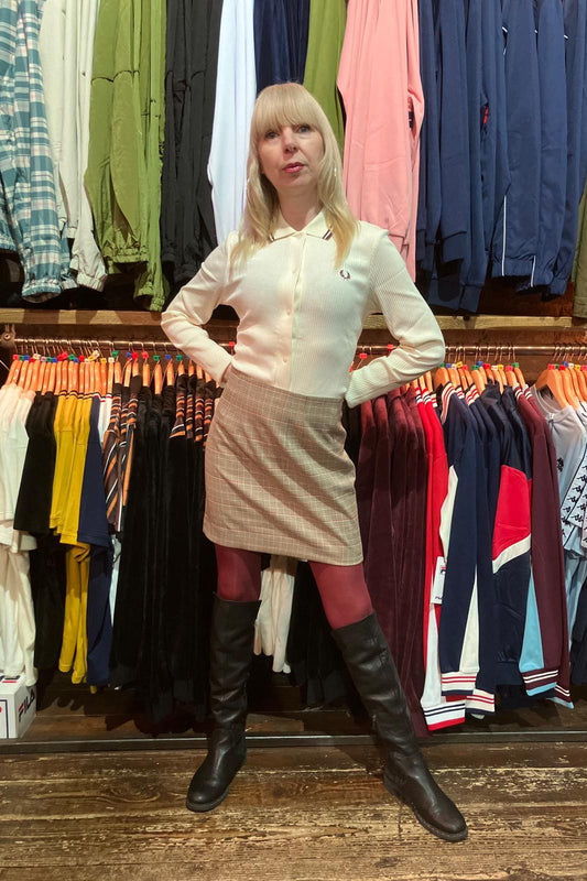 G2169 Button-Through Rib Ecru - Polo