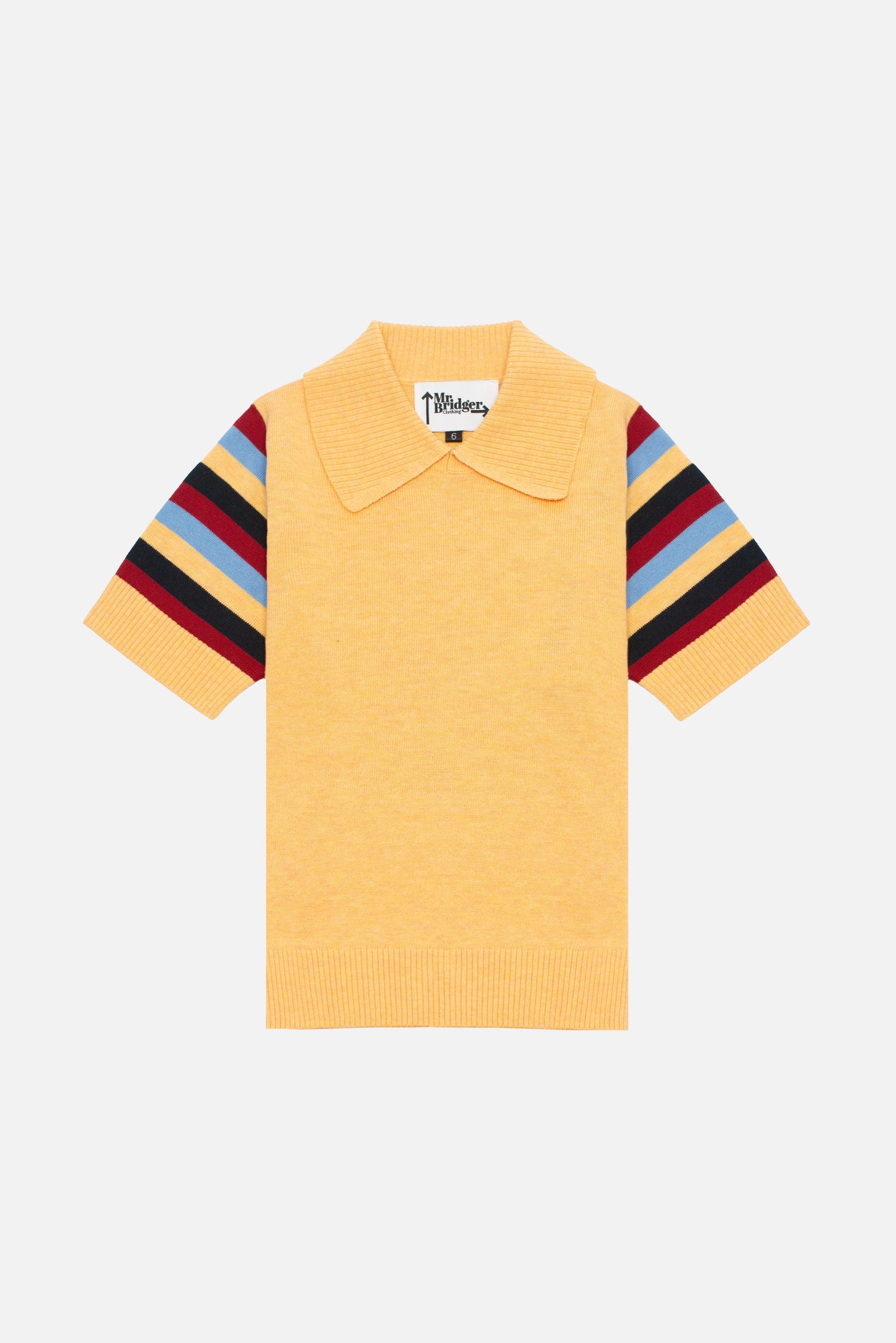 Babs Stripe Sleeve Pineapple - Polo Knit