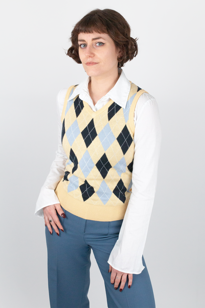 Bella Lemon Knitted - Tank Top