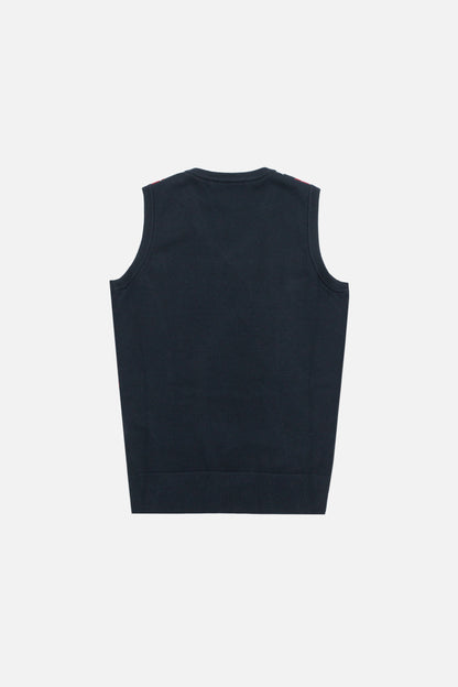 Bella Navy Knitted - Tank Top