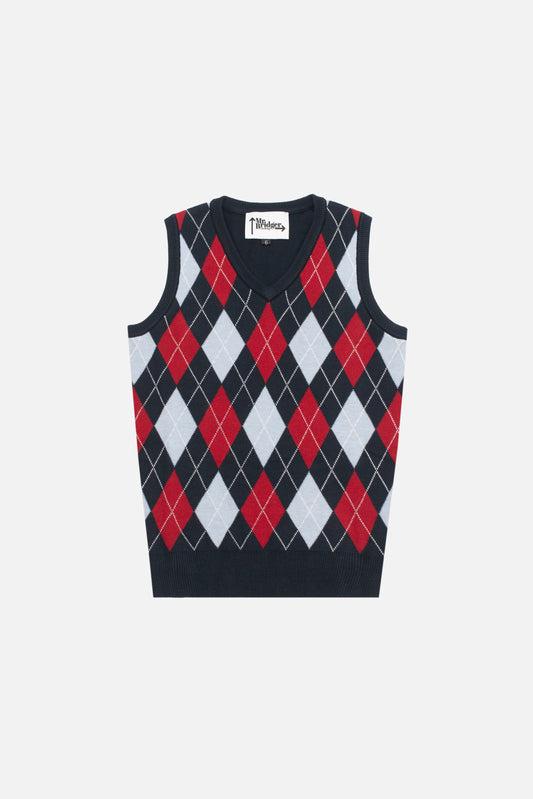 Bella Navy Knitted - Tank Top