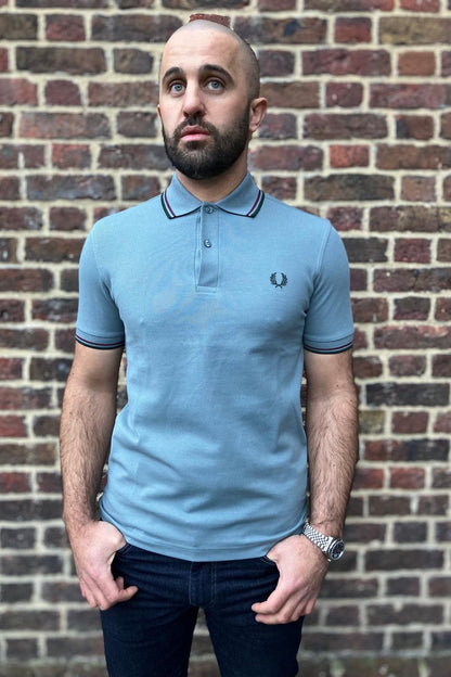 M3600 Stockport Blue / Oxblood / Grassroots - Polo
