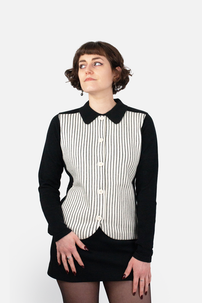 Boyd Black Knitted - Cardigan