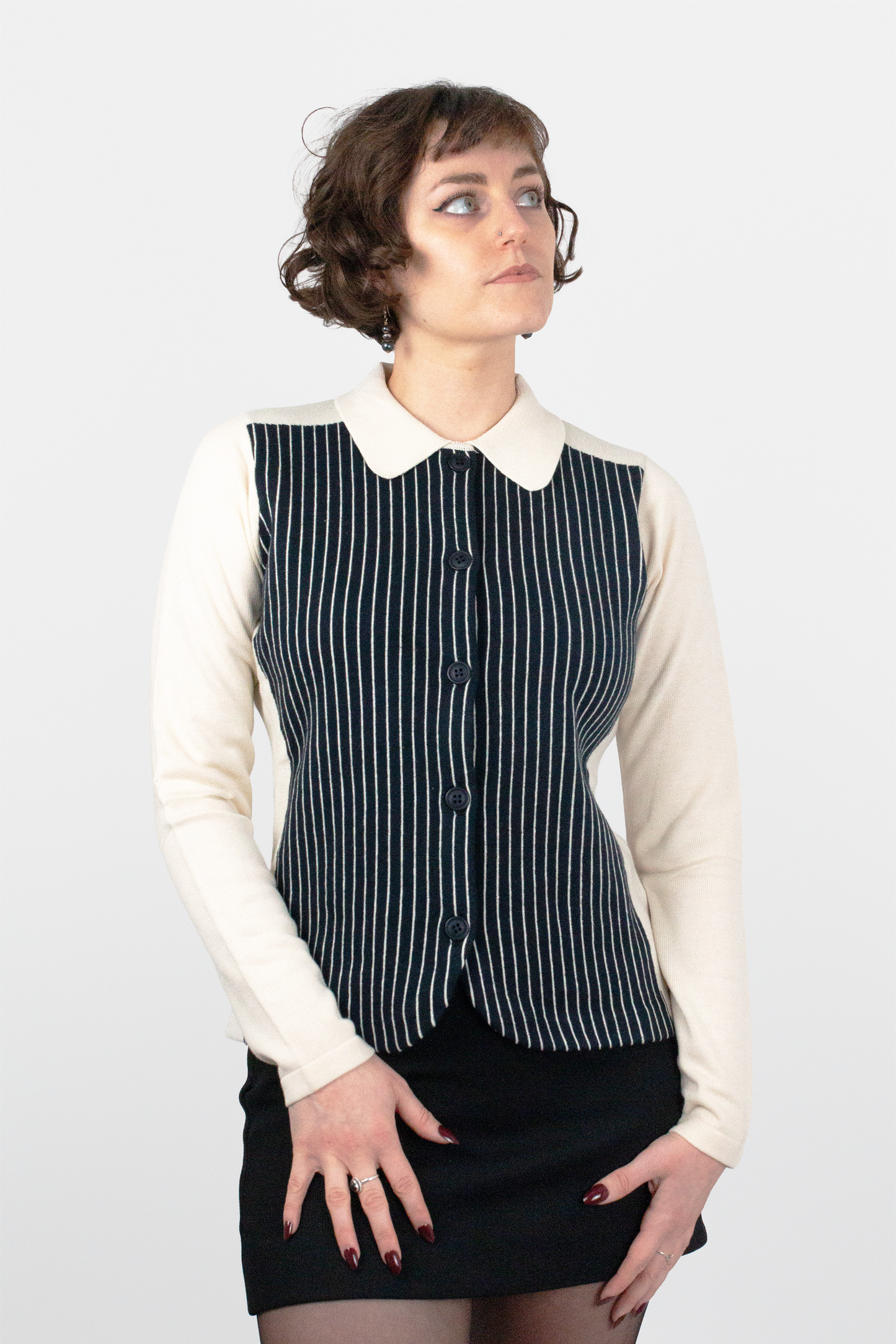 Boyd Cream Knitted - Cardigan
