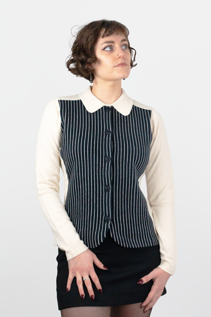 Boyd Cream Knitted - Cardigan