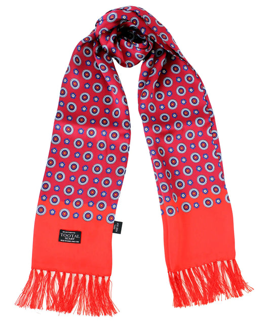 Geometric Bordeaux - Silk Scarf