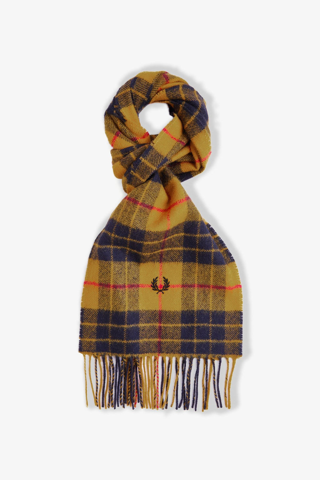 C3338 Lambswool Tartan  Gold - Scarf