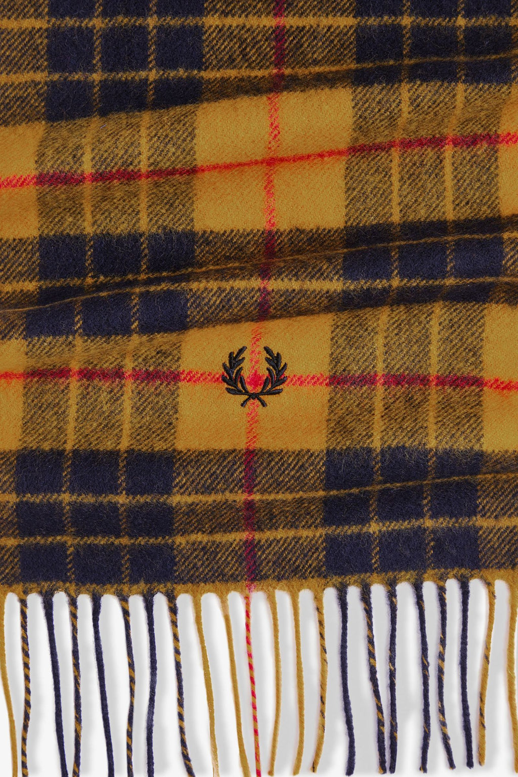 C3338 Lambswool Tartan  Gold - Scarf